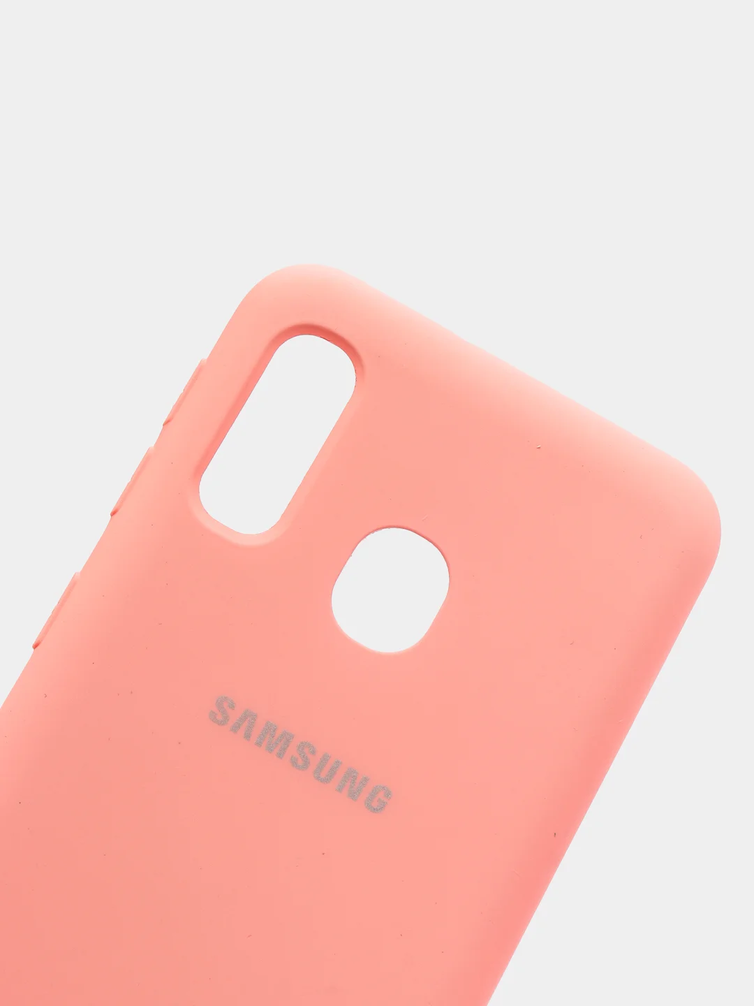 Кораллово-розовый защитный силиконовый чехол Silikone Cover для Samsung A10E