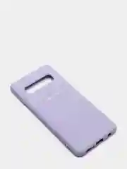 Лавандовый защитный силиконовый чехол Silikone Cover для Samsung S10