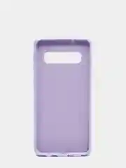 Лавандовый защитный силиконовый чехол Silikone Cover для Samsung S10