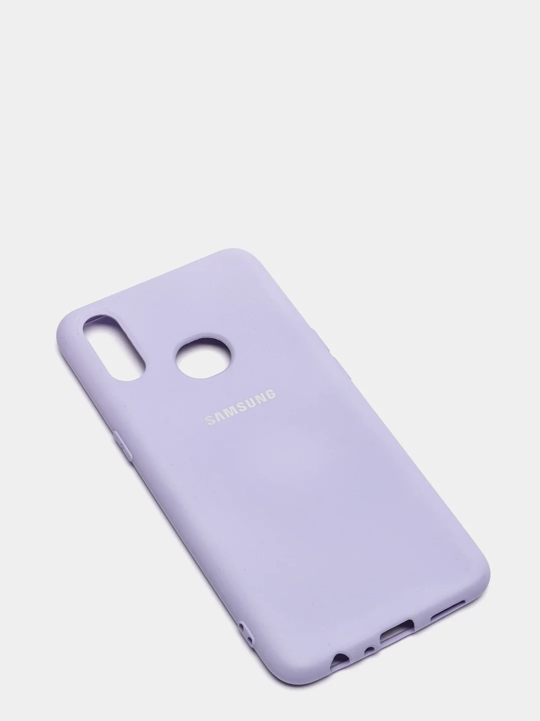 Лавандовый защитный силиконовый чехол Silikone Cover для Samsung A10S
