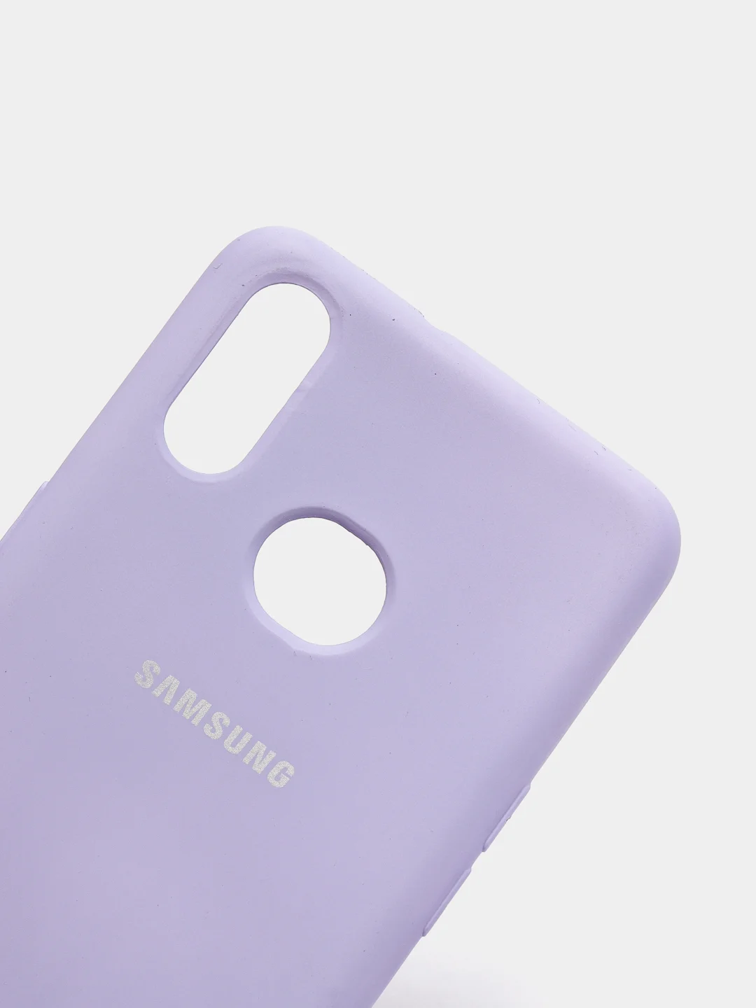 Лавандовый защитный силиконовый чехол Silikone Cover для Samsung A10S