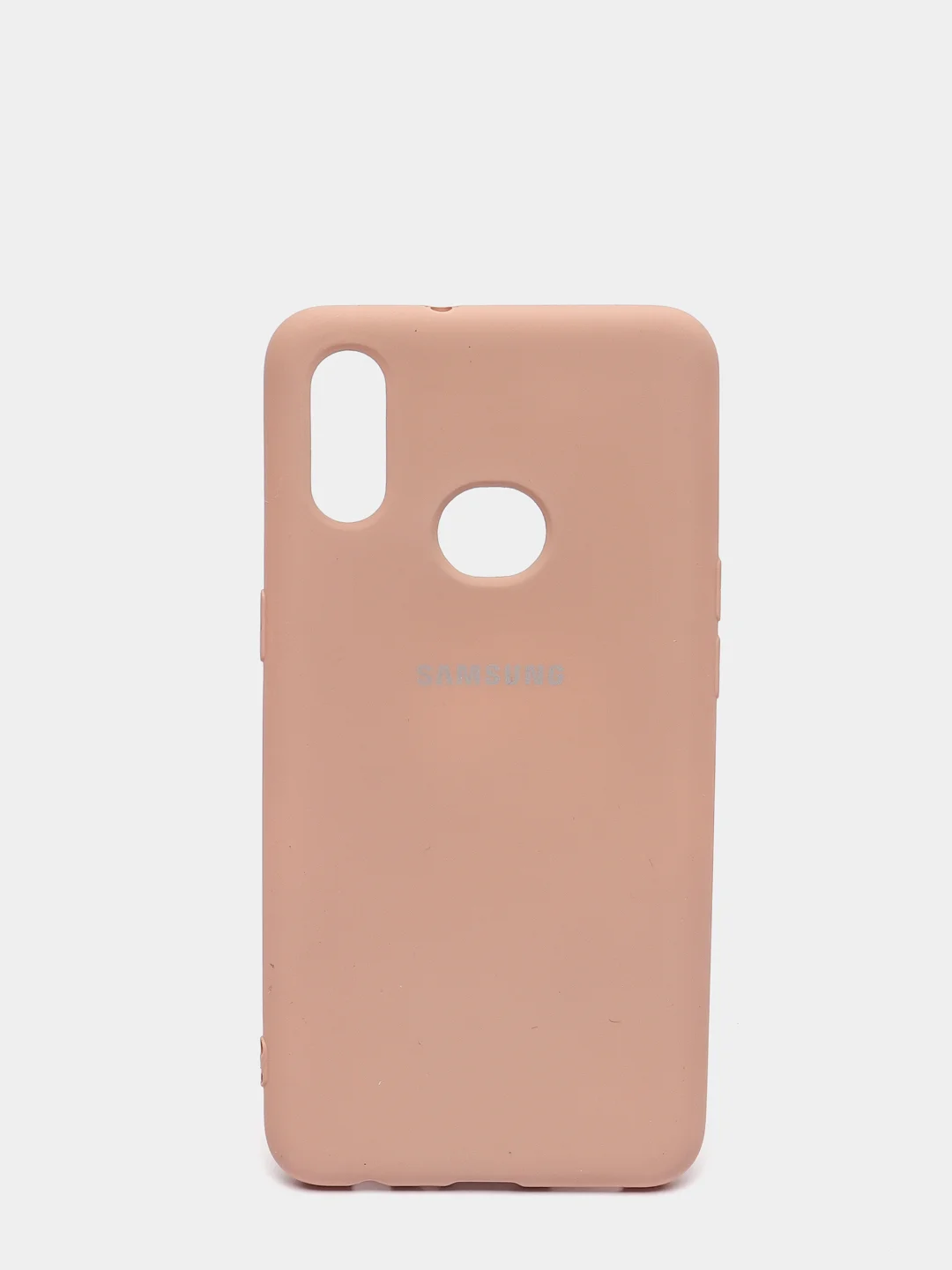 Бежевый меланж защитный силиконовый чехол Silikone Cover для Samsung A10S
