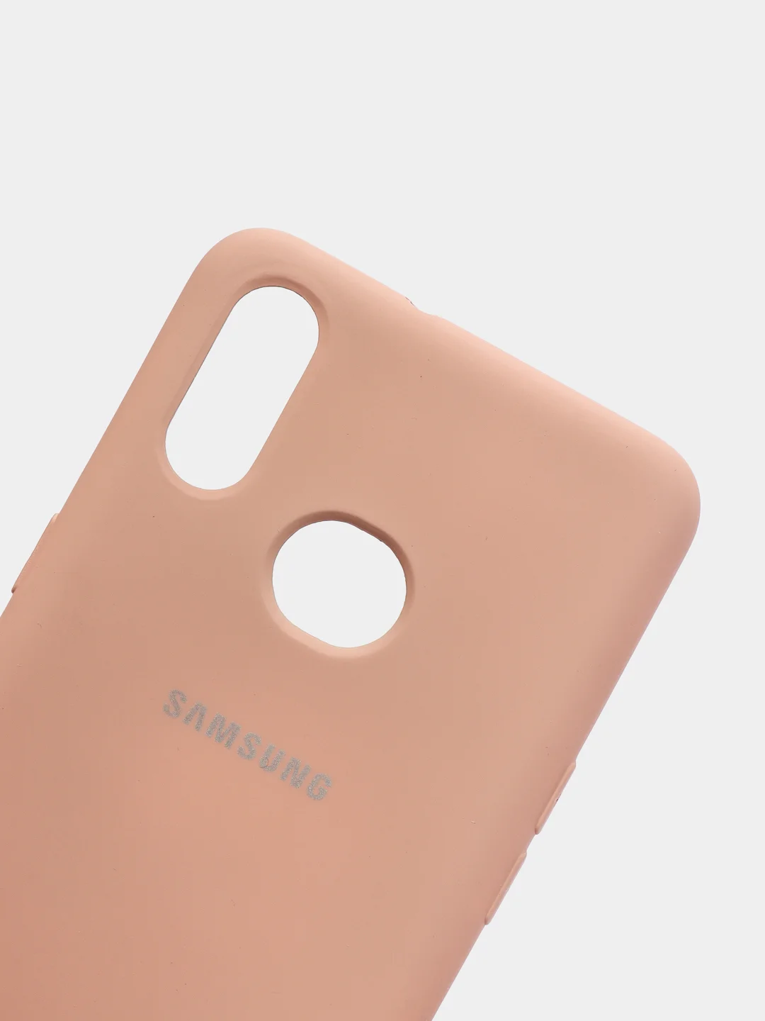 Бежевый меланж защитный силиконовый чехол Silikone Cover для Samsung A10S