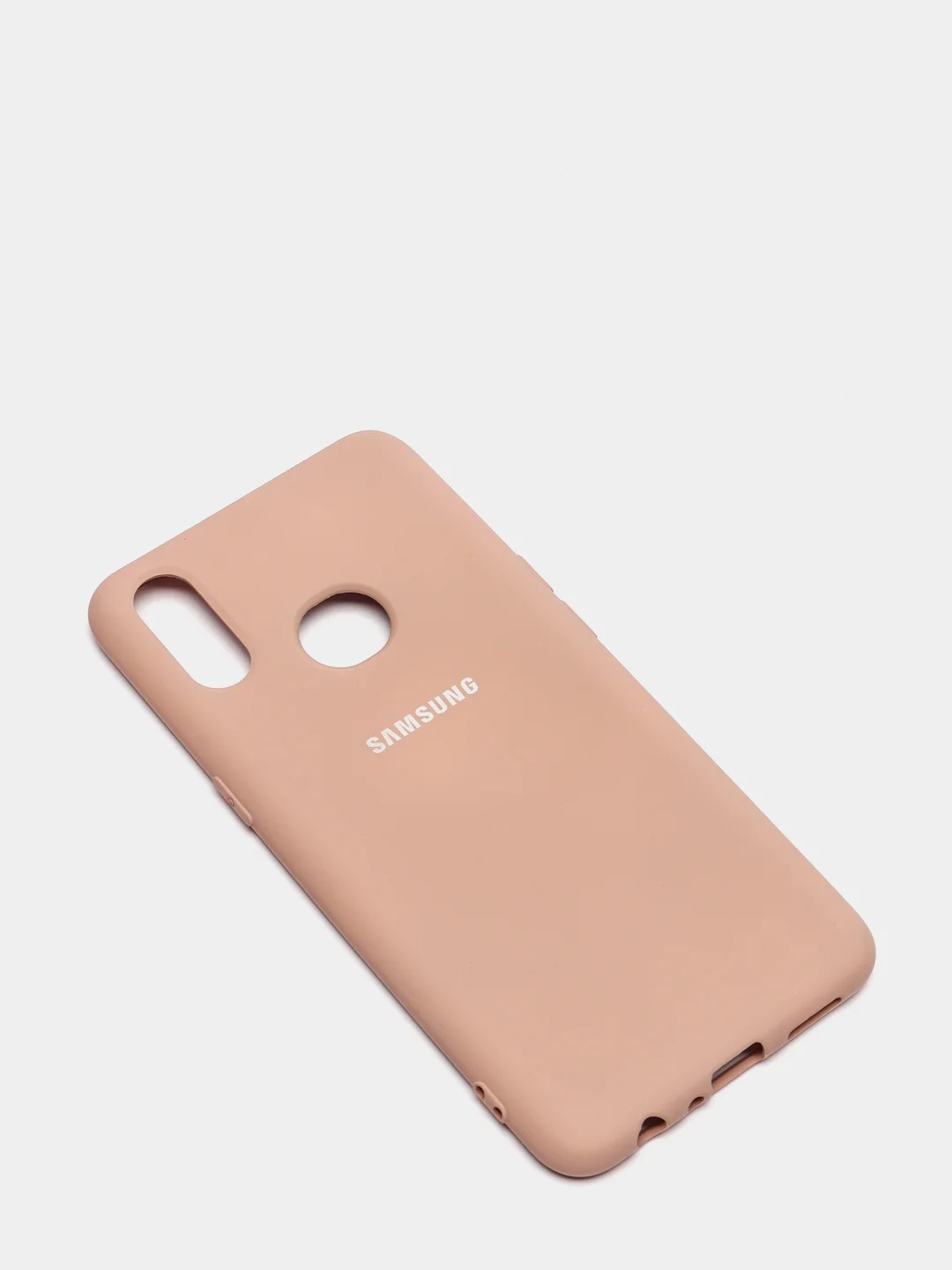 Бежевый меланж защитный силиконовый чехол Silikone Cover для Samsung A10S