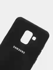 Черный защитный силиконовый чехол Silikone Cover для Samsung A8 2018