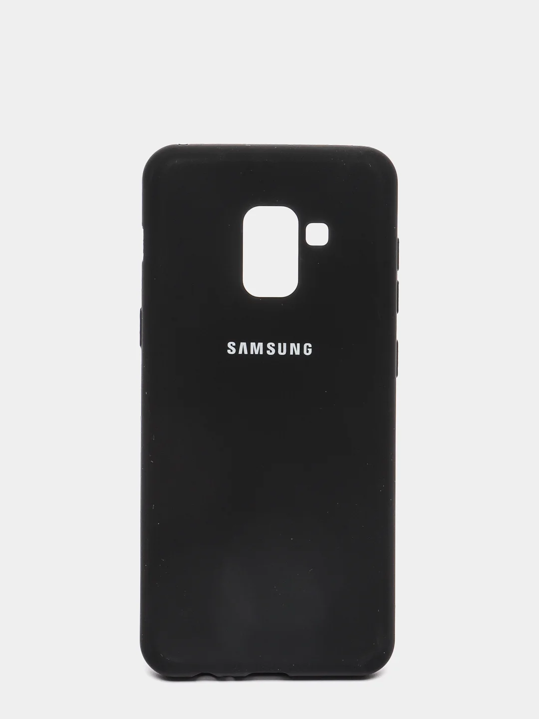 Черный защитный силиконовый чехол Silikone Cover для Samsung A8 2018