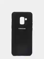 Черный защитный силиконовый чехол Silikone Cover для Samsung A8 2018