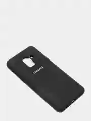 Черный защитный силиконовый чехол Silikone Cover для Samsung A8 2018