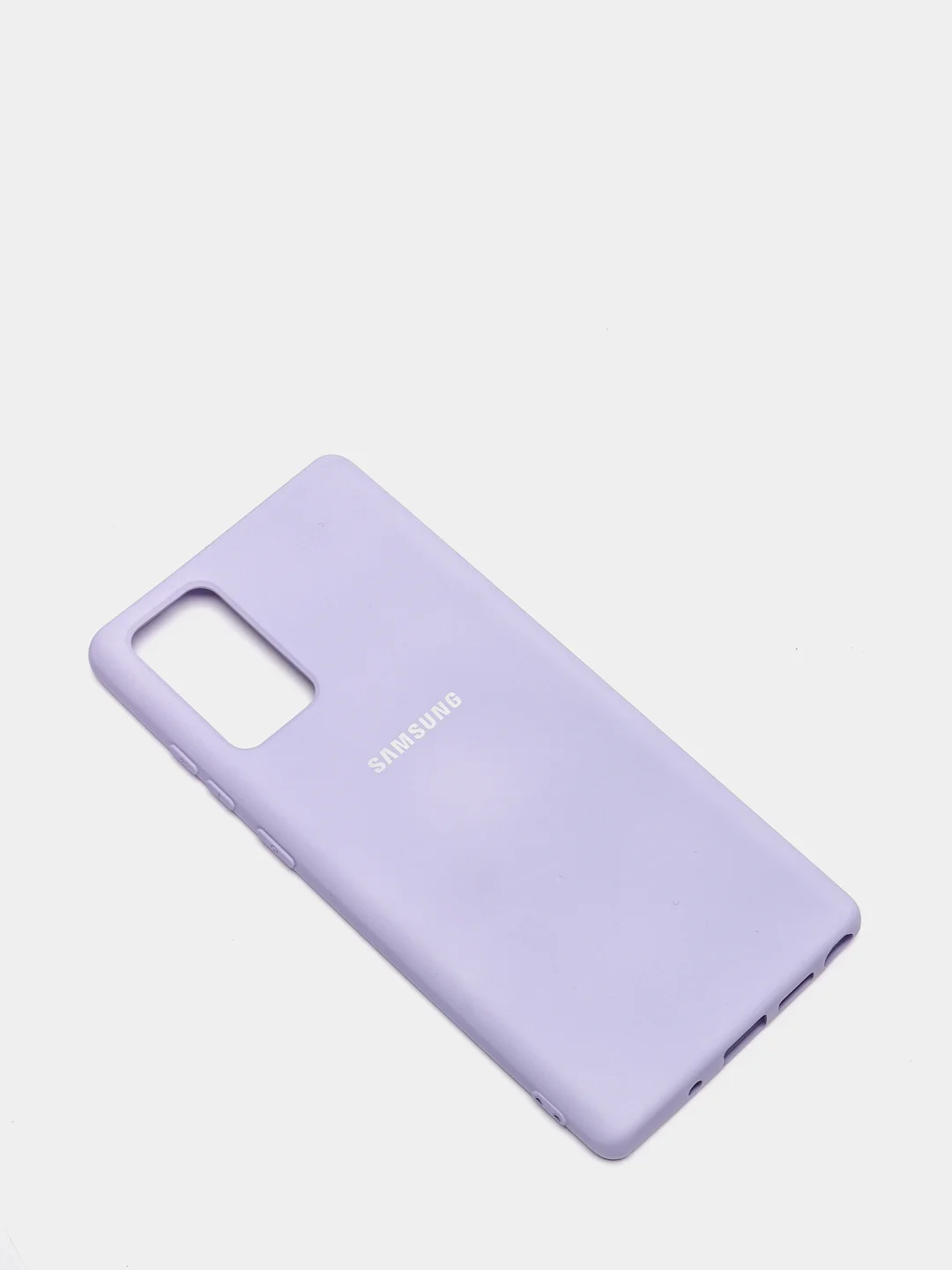 Сиреневый защитный силиконовый чехол для Samsung Note 20