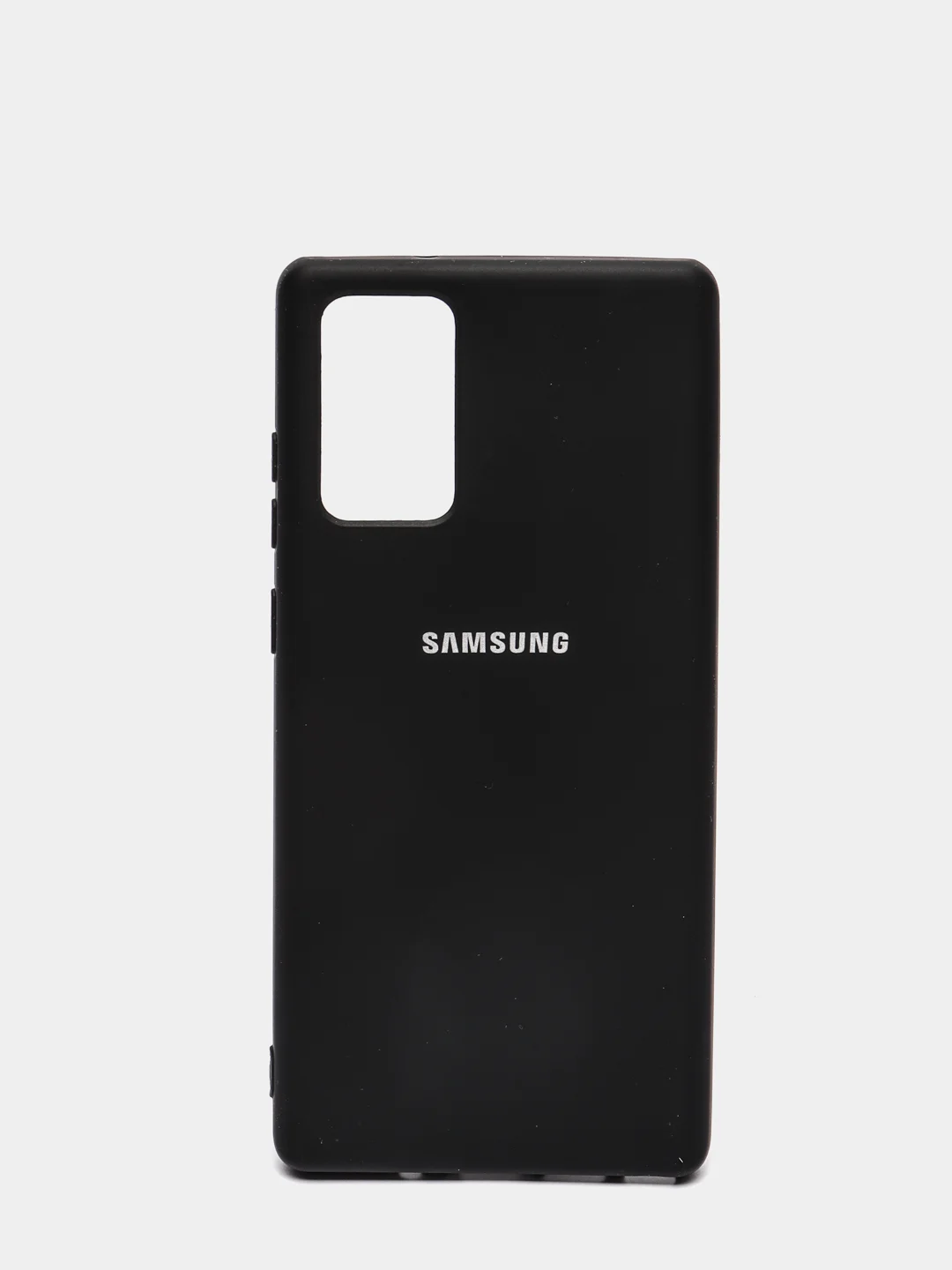 Черный защитный силиконовый чехол для Samsung Note 20
