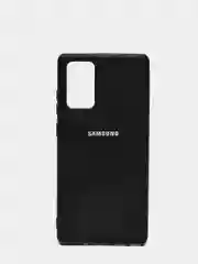 Черный защитный силиконовый чехол для Samsung Note 20