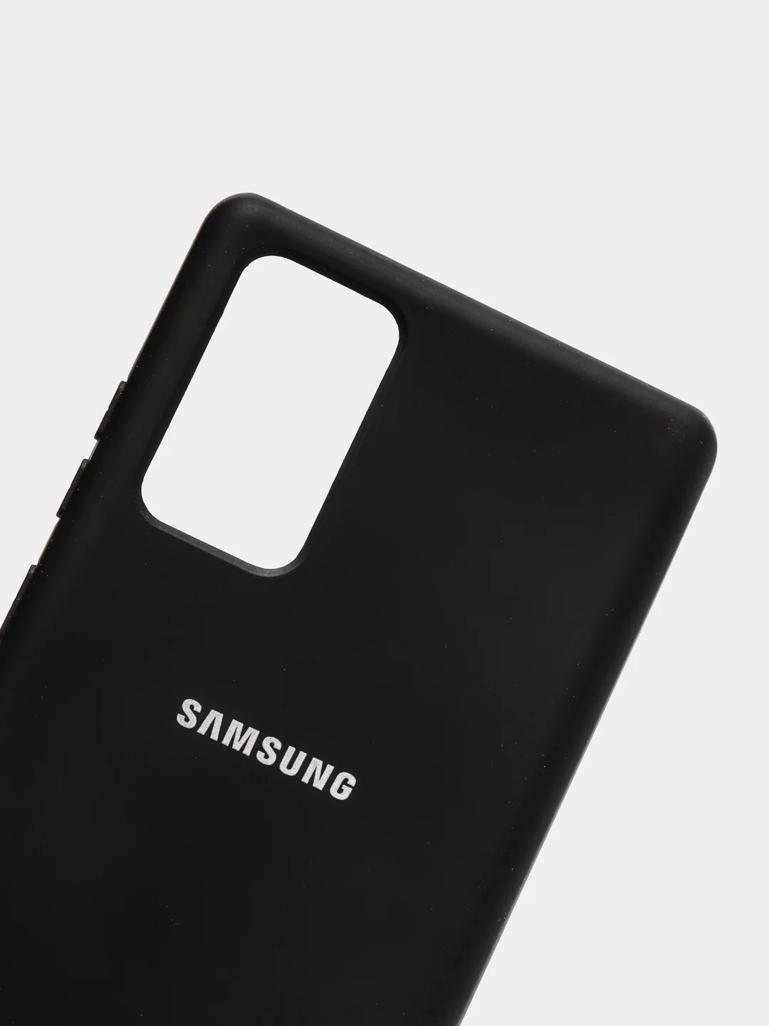 Черный защитный силиконовый чехол для Samsung Note 20