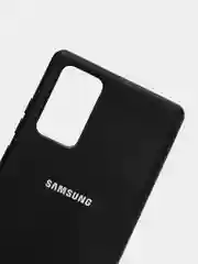 Черный защитный силиконовый чехол для Samsung Note 20