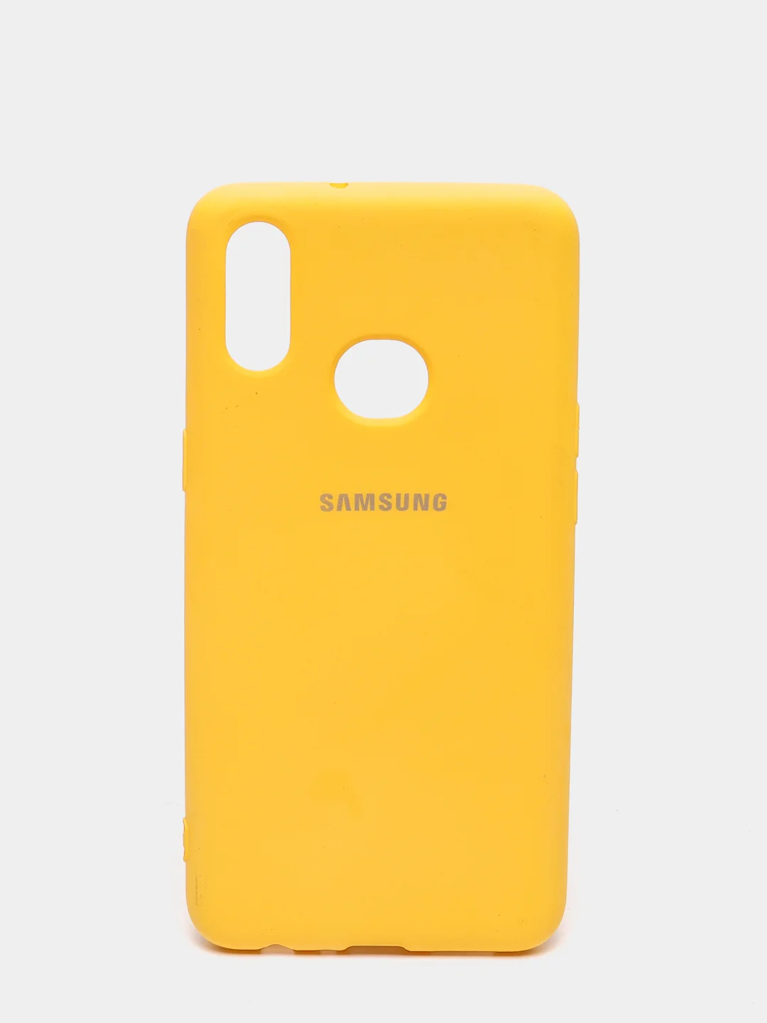 Желтый защитный силиконовый чехол Silikone Cover для Samsung A10S