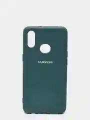 Тёмно-бирюзовый защитный силиконовый чехол Silikone Cover для Samsung A10S