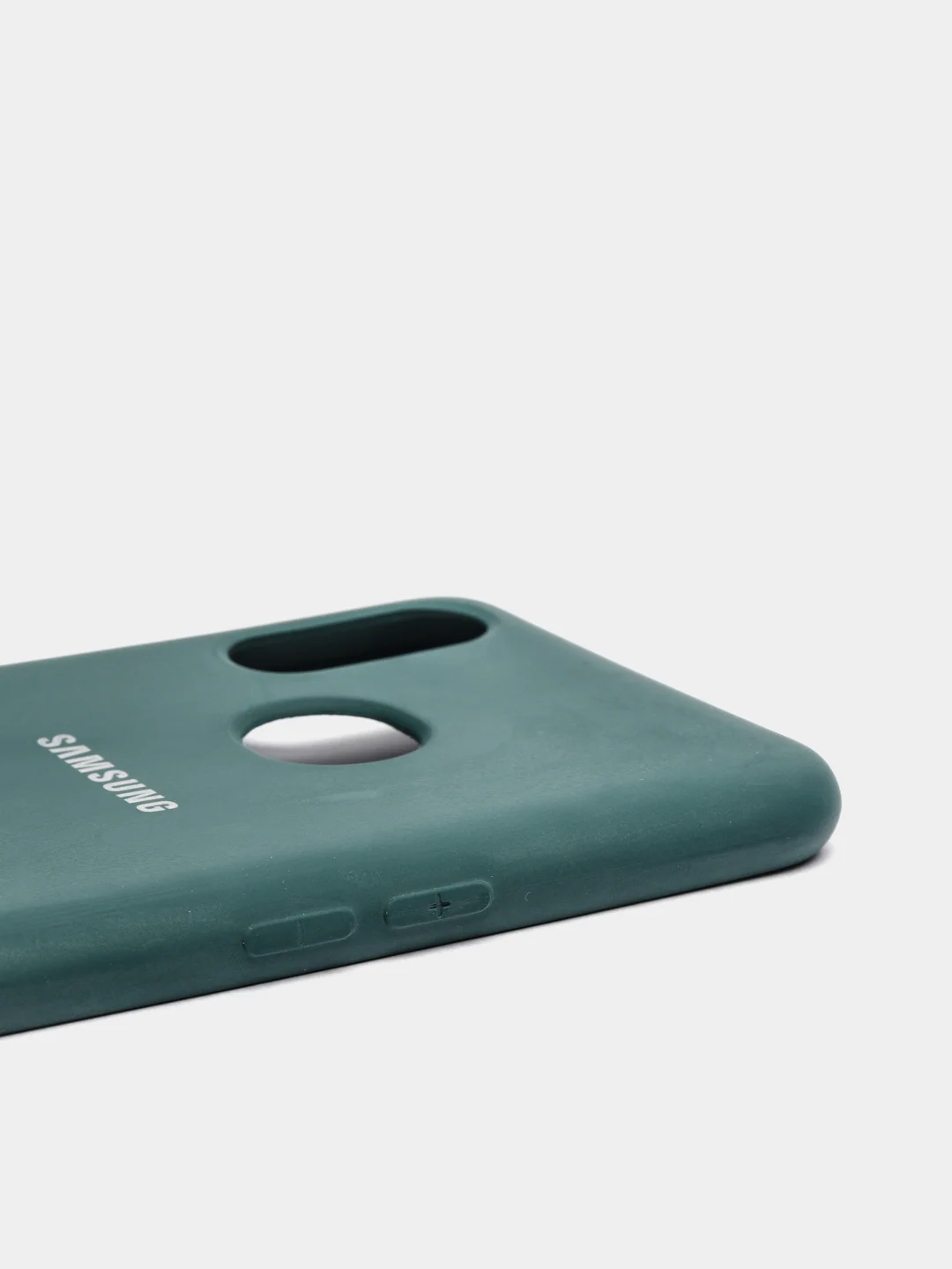Тёмно-бирюзовый защитный силиконовый чехол Silikone Cover для Samsung A10S