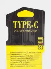 Черный переходник адаптер OTG  TYPE-C на  USB