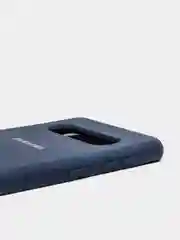 Темно-синий защитный силиконовый чехол Silikone Cover для Samsung S10