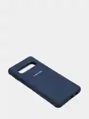 Темно-синий защитный силиконовый чехол Silikone Cover для Samsung S10