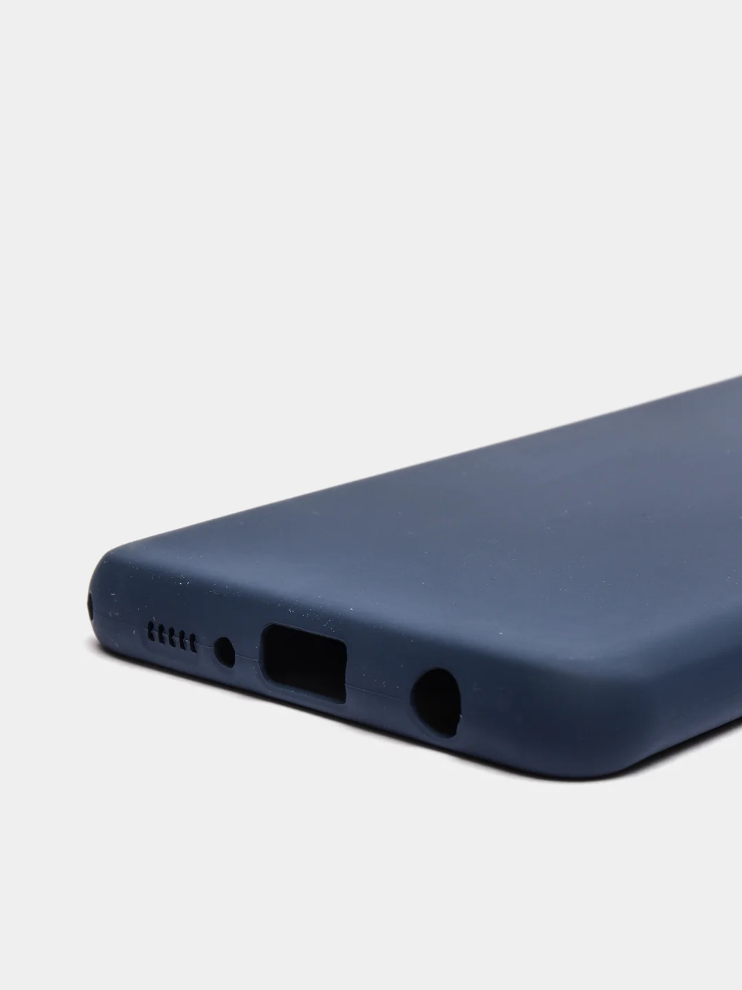 Темно-синий защитный силиконовый чехол Silikone Cover для Samsung S10