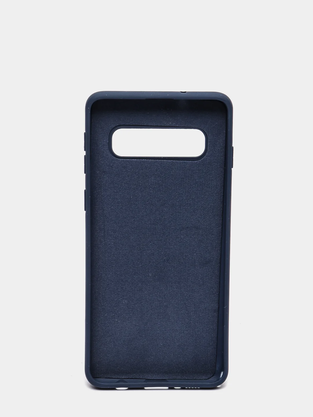 Темно-синий защитный силиконовый чехол Silikone Cover для Samsung S10