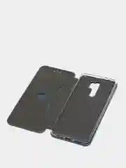 Серебряный чехол-книжка Xiaomi Redmi 9 (Сяоми Редми 9)