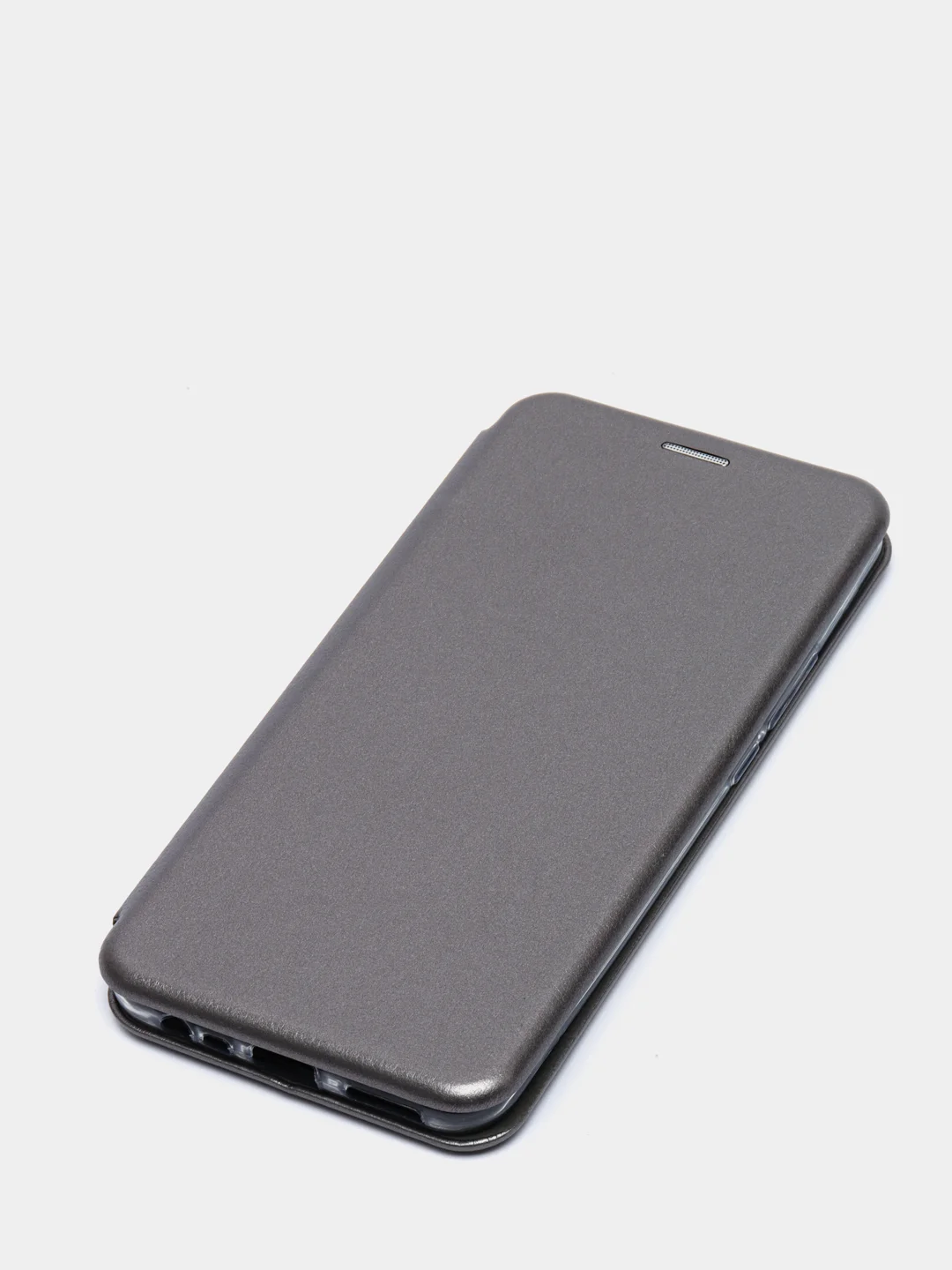 Серебряный чехол-книжка Xiaomi Redmi 9 (Сяоми Редми 9)