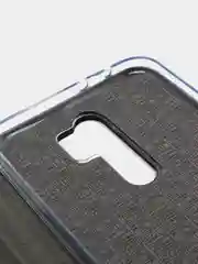 Серебряный чехол-книжка Xiaomi Redmi 9 (Сяоми Редми 9)