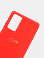 Алый защитный силиконовый чехол для Samsung Note 20