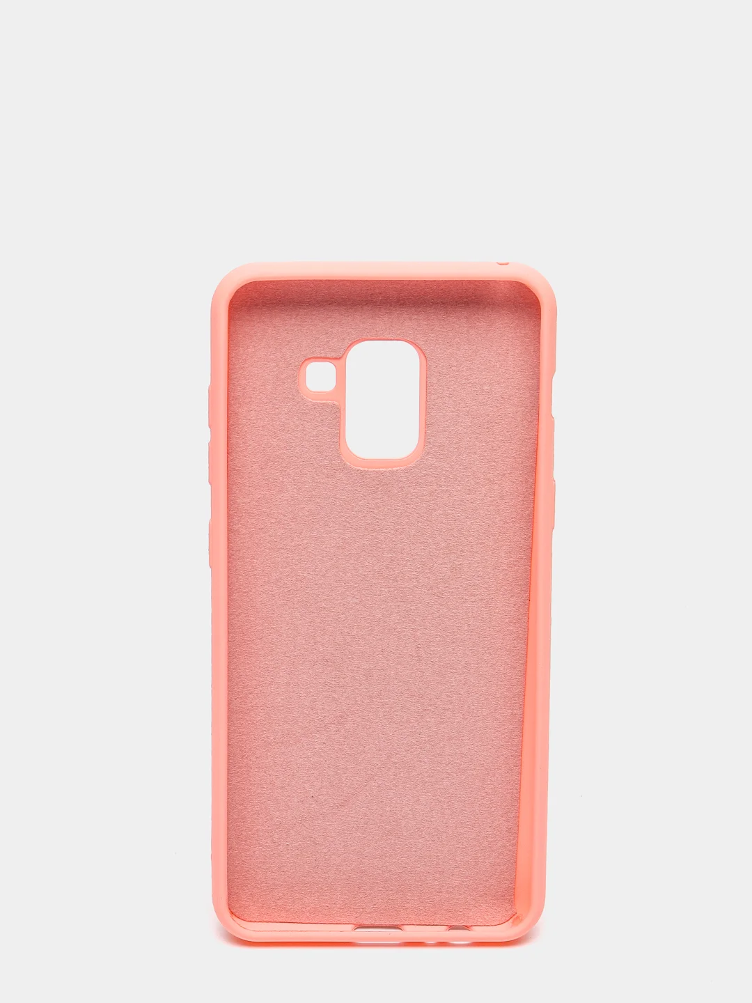 Розовый защитный силиконовый чехол Silikone Cover для Samsung A8 2018