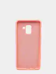 Розовый защитный силиконовый чехол Silikone Cover для Samsung A8 2018