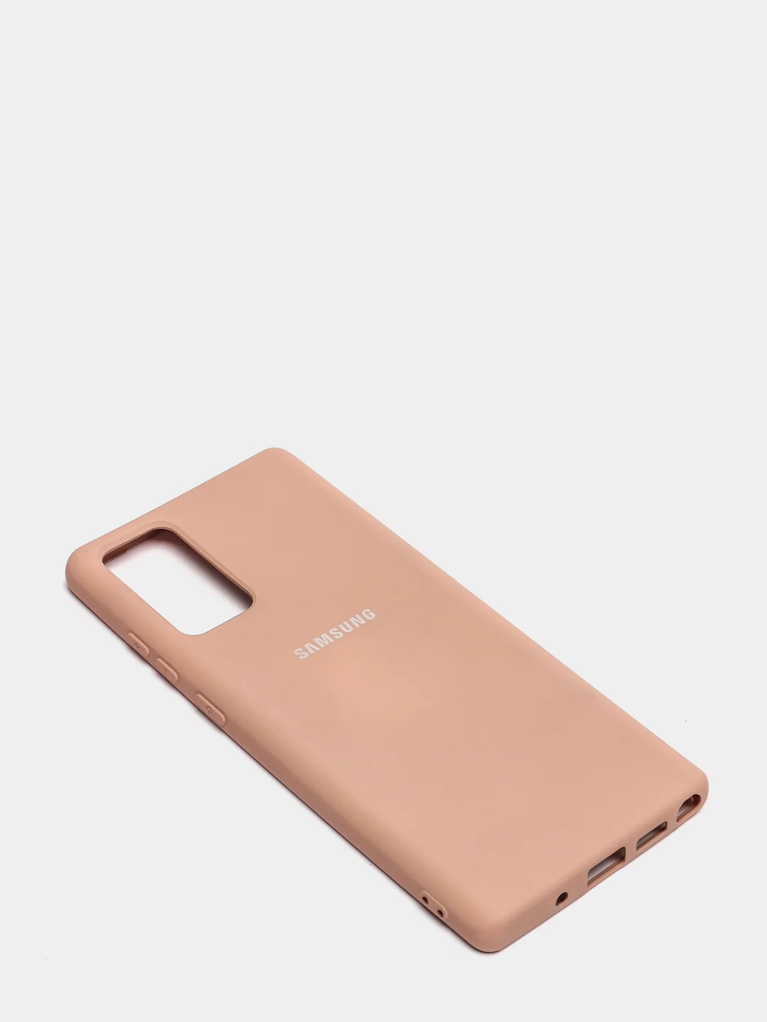 Бежевый защитный силиконовый чехол для Samsung Note 20