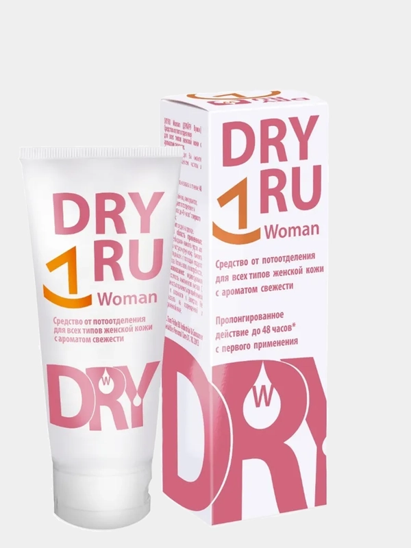 DRY RU Woman, антиперспирант для женщин, дезодорант с ароматом свежести, Драй РУ Вуман