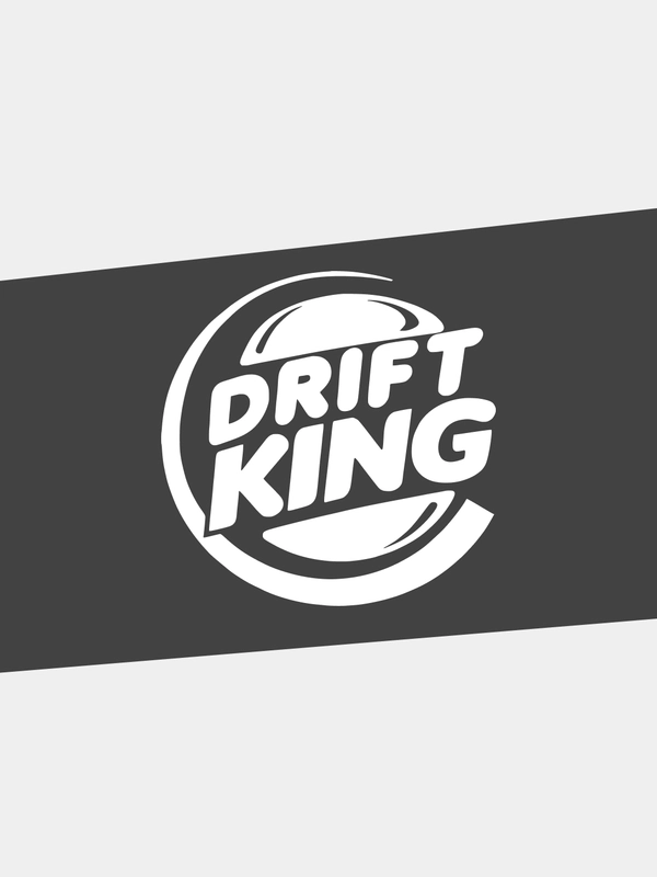 Наклейка на автомобиль "DRIFT KING / КОРОЛЬ ДРИФТА"/ "Дрифт" на машину