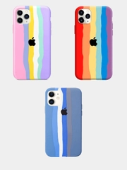 Чехол для iPhone 11 Pro, 11 Pro max айфон про макс мини радужный силиконовый