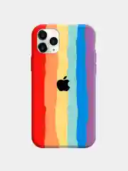 Красный чехол для iPhone 11 Pro, 11 Pro max айфон про макс мини радужный силиконовый