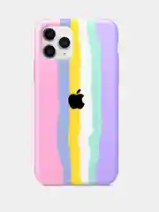 Фиолетовый чехол для iPhone 11 Pro, 11 Pro max айфон про макс мини радужный силиконовый