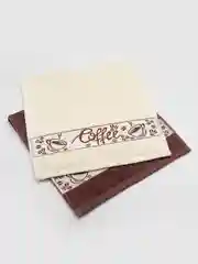 Коричневый полотенце махровое 30х60 см (2 шт) /Комплект полотенец/ кухня/ кухоное полотенце