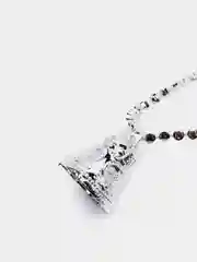 Серебряный бусы декоративные с колокольчиками, 100см, пластик, 4 цвета