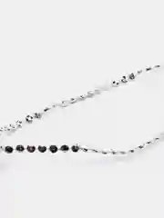 Серебряный бусы декоративные с колокольчиками, 100см, пластик, 4 цвета