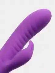 Фиолетовый вибратор для девушек LADYS SECRET "Кролик", со стимуляцией клитора, 20 см