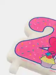 Кораллово-розовый свечи для торта цифра "My Little Pony"