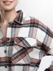 Бежевый рубашка тёплая