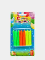 Свечи для торта "Красочные" 9 см