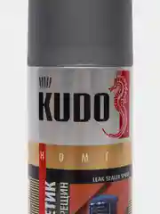 Серый жидкий герметик KUDO, от протечек и трещин,эрозоль, 520 мл