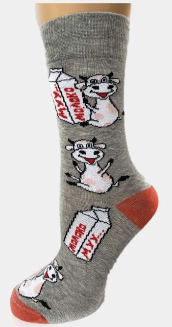 Носки с принтом "Коровка"