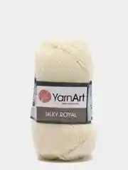 Молочный пряжа YarnArt Silky Royal, 50г/140м, шелк Rayon и мериносовая шерсть