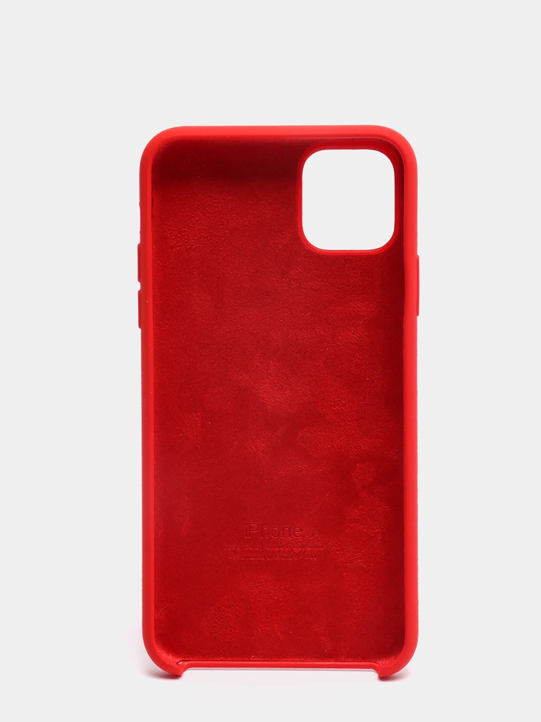 Красный силиконовый чехол для Айфон 6/6s, 7/8, 7+/8+, X/Xs, Xr, 11, 11Pro, 11ProMax