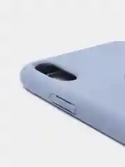 Синий меланж чехол для iPhone, кремовые цвета, мягкий внутри