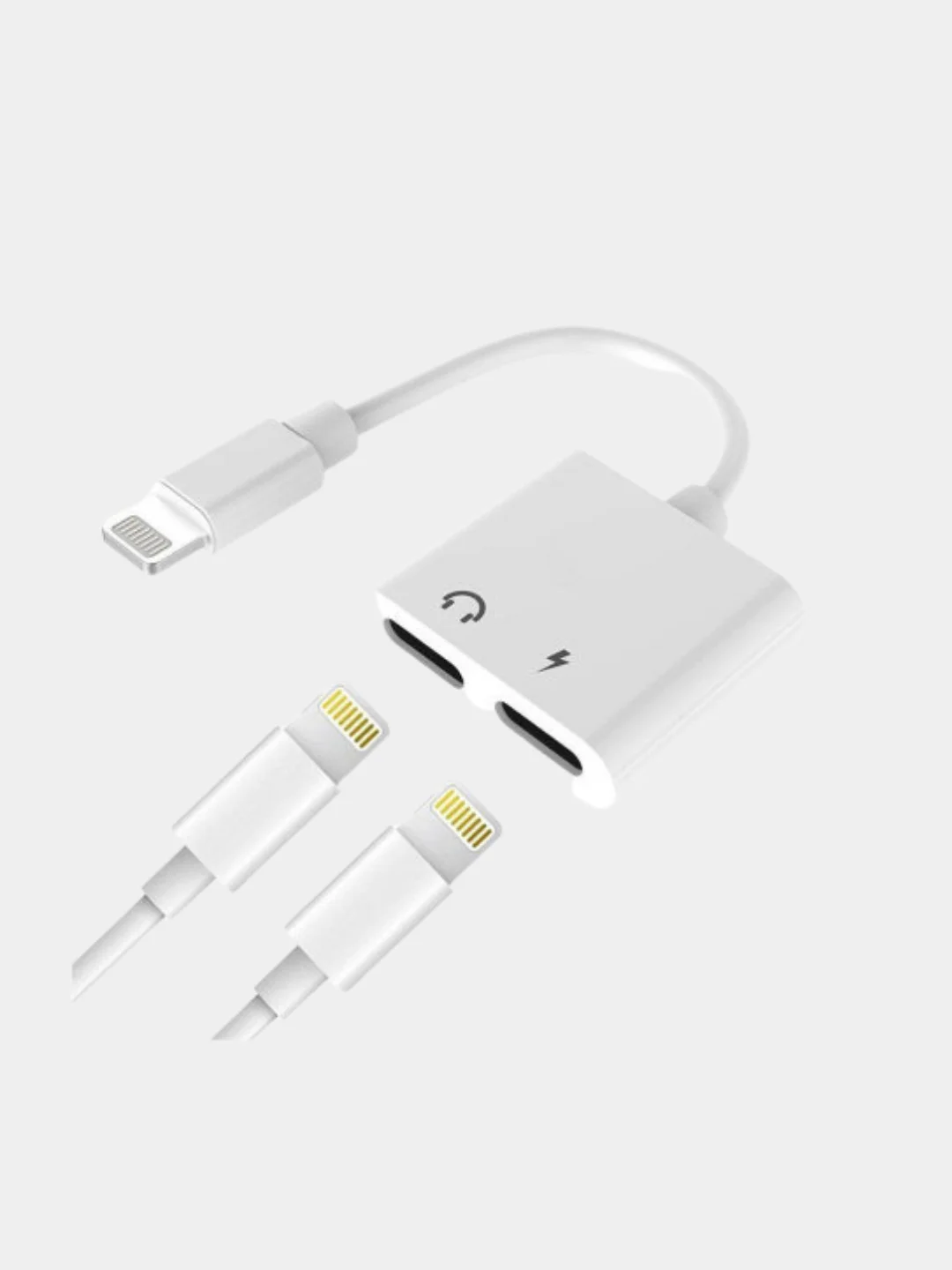 Переходник с Lightning на 2 Lightning